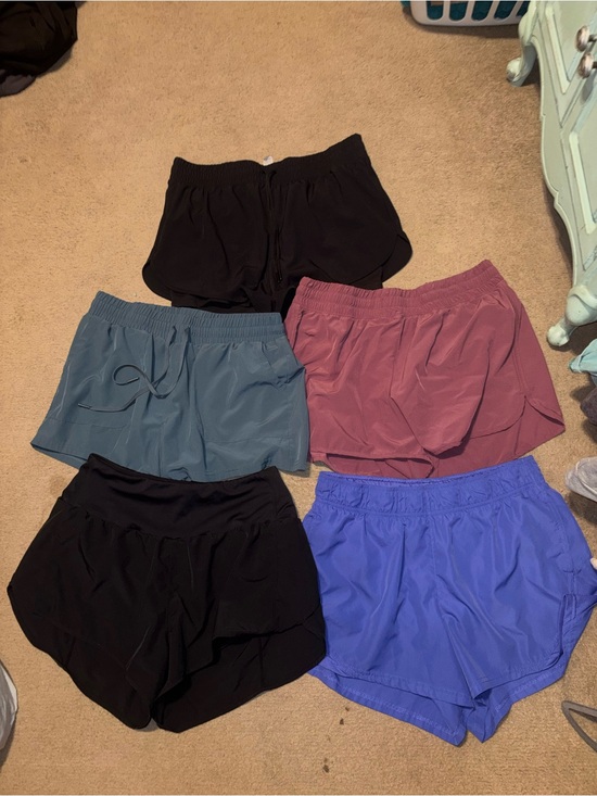 Pants - Lot of 5 Women’s Elastic Waist Athletic Shorts - Multiple Colors and Brands